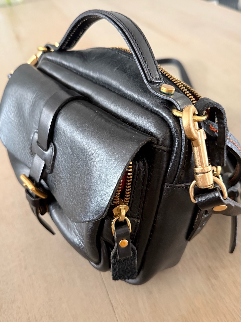 D.TREND Modern Vintage Black Mini Bag